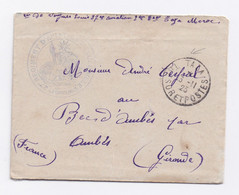 ENVELOPPE DE TAJA POUR LA GIRONDE DU 13/11/1923 AVEC COURRIER A L'INTERIEUR - Briefe U. Dokumente