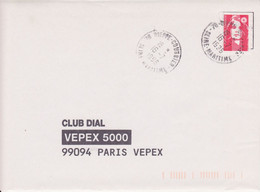 Lettre 1996 TàD Manuel Centre Courrier 76 DIEPPE COURRIER SEINE MARITIME Sur Briat - 1961-....