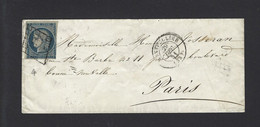 LETTRE 1851 N°4 Obl MONTPELLIER - 1849-1850 Ceres