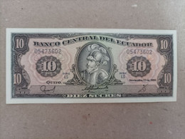 Billete De Ecuador De 10 Sucres, Año 1988, UNC - Ecuador