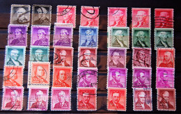 USA US -  1954-1973 "liberty Issue" With Differents Values , Colours, Perforations  - Used - Oblitérés