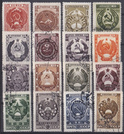 Sowjetunion UdSSR 1947 - Mi.Nr. 1092 - 1107 - Gestempelt Used - Used Stamps