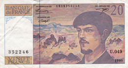 FRANCE 20 FRANCS 1995 VF P-151h "free Shipping Via Regular Air Mail (buyer Risk)" - 20 F 1980-1997 ''Debussy''