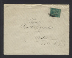 LETTRE SAGE 5 CT - 1877-1920: Semi Modern Period