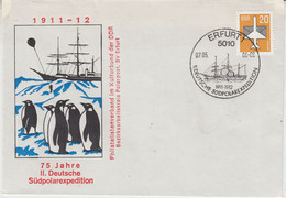 DDR 1986 75J. II Deutsche Südpolarexpedition Cover Ca Erfurt 7.05.86 (58022) - Autres & Non Classés