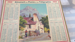 CALENDRIER 1935 /MAISON PITTORESQUE A LUZ - Grand Format : 1921-40