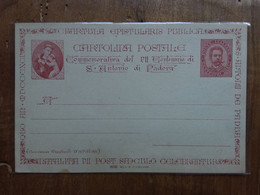 REGNO - Cartolina Commemorativa S. Antonio Da Padova - Senza Illustrazione Retro - Nuova + Spese Postali - Stamped Stationery