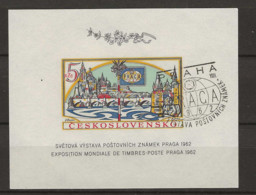 1962 USED  Ceskoslovensko, Mi Block 18B Imperforated - Oblitérés