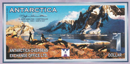 ANTARCTICA 1 DOLLARS 1999 UNC PRIVATE ISSUE "free Shipping Via Registered Air Mail" - Other - America