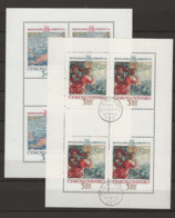 1975 USED  Ceskoslovensko, Mi 2265-66 Kleinbogen - Gebraucht