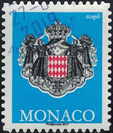Monaco 2017 Oblitéré Used Blason Armoiries écopli Bleu Y&T MC 3062 SU - Gebruikt