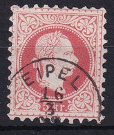 MiNr. 37 Österreich 1867 1. Juni/1. Sept. Freimarken: Kaiser Franz Joseph - Halbmond Vollstempel EIPEL - Sehr Selten - Gebraucht