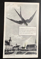AK Gruß Aus Altötting Schwalbe Mit Spruch Gelaufen Ca. 1920 - Altoetting