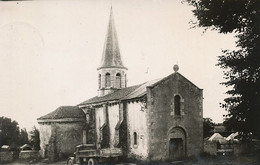 Carte Photo Camion  Transport à Nades Allier Près De L' Eglise Envoi De Bellenaves Cachet - Camions & Poids Lourds