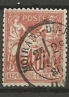 France - Type Sage - Type I (N Sous B) - N°70 40c. Rouge-orange  Obl. MOIRANS-DU-JURA (Jura) - 1876-1878 Sage (Type I)