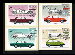 1982 - Great Britain Max.Card Mi. 929-932 - Transport - Cars - British Motot Cars [NB028] - Cartes-Maximum (CM)