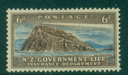 New Zealand 1947-64 Insurance, Lighthouse 6d MLH - Unused Stamps