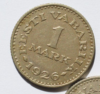 ESTLAND Estonia 1 Mark 1926 Coin Münze - Estonie