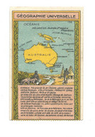 Chromo  Autralie Australia Géographie Universelle  Pub: Chocolat LOUIT 95 X 62 Trace De Colle Dos Bien 2 Scans - Louit