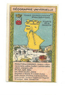 Chromo Algérie Constantine Géographie Universelle Pub: Chocolat LOUIT 95 X 62 Trace De Colle Dos Bien - Louit