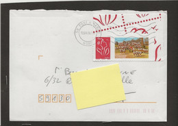 LETTRE TVP ROUGE LAMOUCHE  MAJORETTES LES SCOTTISH GIRL LE HAVRE 1973 COIN DE FEUILLE - Covers & Documents