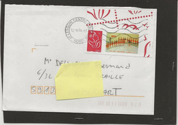 LETTRE TVP ROUGE LAMOUCHE  MAJORETTES POP STAR CAUCRIAUVILLE LE HAVRE 1971 COIN DE FEUILLE - Storia Postale