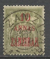 ZANZIBAR N° 29 Surcharge Rouge OBL - Used Stamps