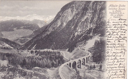 1228/ Albula Bahn Zwischen Bergün Und Preda, Viadukt 1, 2, En 3  Und Lena Viaduct 1905 - Bergün/Bravuogn