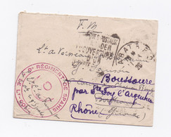 ENVELOPPE  DE RABAT POUR ARGENTIERE DU 18/08/1926 REGIMENT DE SPAHIS - Cartas & Documentos