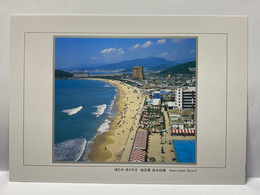 Haeundae Beach, Pusan, South Korea Postcard - Corée Du Sud