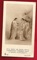 Image Pieuse Religieuse Ed F.B. 690 Mon Dieu Je Vius Crois Présent - Communion Elise Limousin Vaulx Vraucourt 20-04-1941 - Imágenes Religiosas
