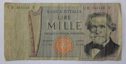 R.I. 11/03/1971 Roma B.I. - 1000 Lire - G. Verdi 1° Tipo - 500 Liras