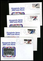USA - OLYMPICS 198O - FDC   LAKE PLACID    N° 4 Covers - 1961-80