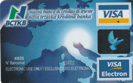 ITALIA  BANK AMERICARD - BCTKB- BANCA DI CREDITO DI TRIESTE - Credit Cards (Exp. Date Min. 10 Years)