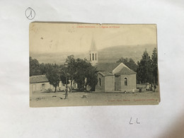 CPA Algérie - 4. AMMI-MOUSSA - L'Eglise Et L'Ecole - Andere Steden
