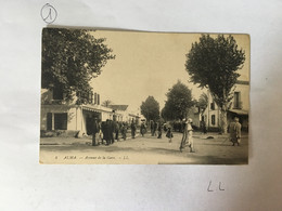 CPA Algérie -  4 ALMA -Avenue De La Gare - LL - Andere Steden