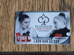 Casino-PLATINIM-(?)-(?)-used Card+1card,prepiad Free - Cartes De Casino