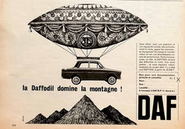 Publicité Papier VOITURE DAF DAFFODIL  1964 16 PI - Advertising