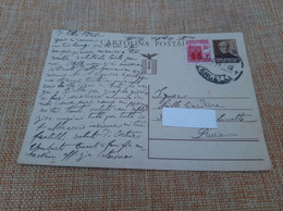 CARTOLINA POSTALE REPUBBLICA SOCIALE LIRE 30 C0N AGGIUNTA LIRE 20- 1945 - Entero Postal
