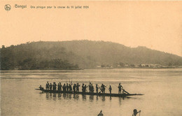 BANGUI UNE PIROGUE POUR LA COURSE DU 14 JUILLET 1924 EDITION NELS - Zentralafrik. Republik