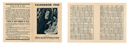 Calendrier 1966 - Oeuvre De St-François De Sales - Small : 1941-60