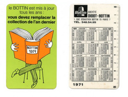 Calendrier 1971 / Bottin - Société Didot-Bottin à Paris - Small : 1971-80