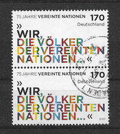BRD/Bund 2020 Mi.Nr. 3549 Senkr. Paar Gestempelt - Used Stamps
