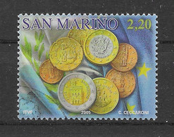 San Marino 2005 Münzen Mi.Nr. 2209 Gestempelt - Used Stamps