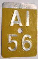 Velonummer Appenzell Innerrhoden AI 56 - Nummerplaten