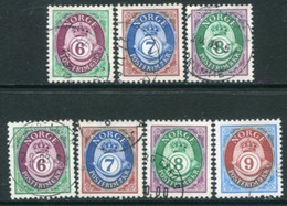 NORWAY 1991 Posthorn Definitive On Both Papers Used.   Michel 1078-80x, 1078-81y - Gebruikt