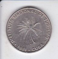 MONEDA DE CUBA DE 50 CENTAVOS DEL AÑO 1981 DE INTUR  (COIN)  (NUEVA - UNC) - Cuba