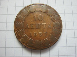 Greece 10 Lepta 1837 - Grèce
