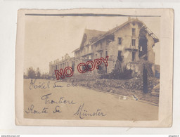 Au Plus Rapide WW1 Hôtel Du Cheval Blanc Frontière Route De Münster Bombardement - 1914-18