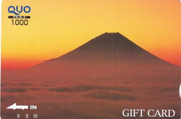 JAPAN - Volcano, QUO Prepaid Card Y1000, Used - Paesaggi